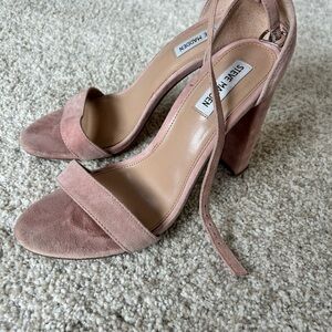 Steve Madden Pink Carson Chunky Heel Sandals 10